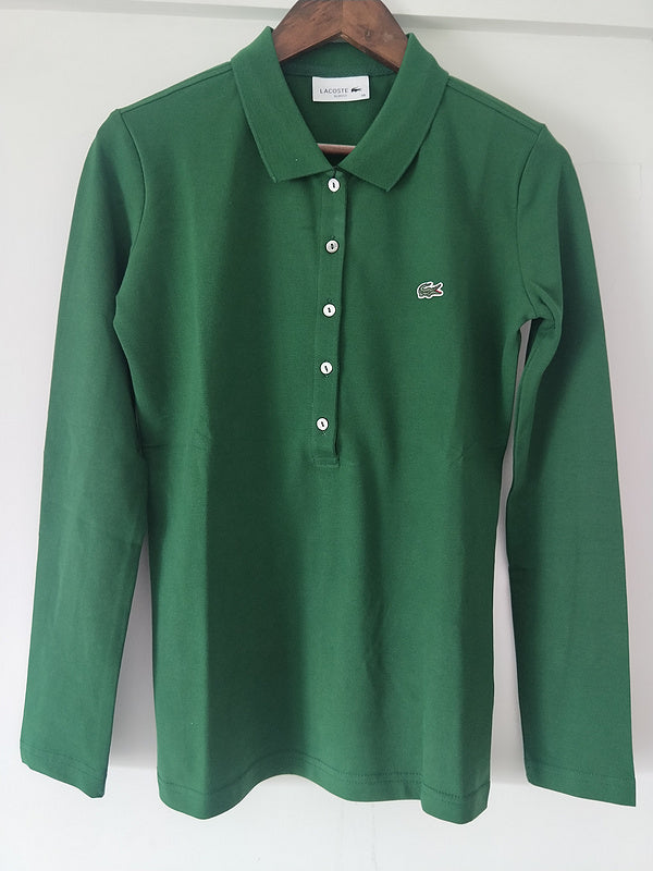 Back view of Lacoste luxury clothing with logo-detail design