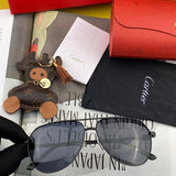 Angled view of Cartier unisex sunglasses