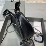 Modern Faux Leather Handbag - Modern Structured Build | Women's Luxury Handbag #375 - back view (image 4) of designer-inspired handbag