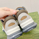 Gucci neutral cream luxury sneakers view 5 minimalist modern build
