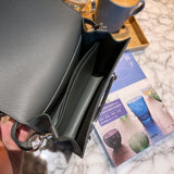 Close-up detail of timeless bag design