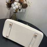  Timeless satchel carried on shoulder
