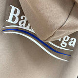 Close-up of Balenciaga designer clothing craftsmanship