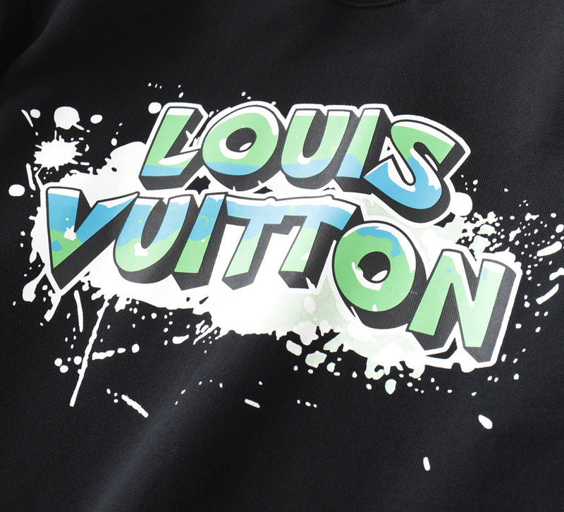 Flat lay presentation of Louis Vuitton luxury clothing with tailored silhouette
