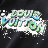 Flat lay presentation of Louis Vuitton luxury clothing with tailored silhouette
