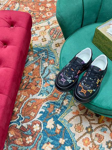 Gucci all-black luxury sneakers view 11 low-top design