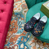 Gucci all-black luxury sneakers view 11 low-top design
