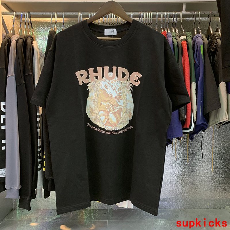 Back view of Rhude luxury clothing with tailored silhouette