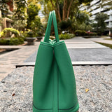 Statement bag shown from front angle