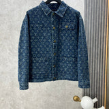 Front view of Louis Vuitton luxury clothing with runway-inspired design