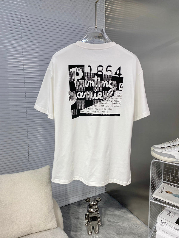 Side profile of Louis Vuitton cotton t-shirt with streetwear-inspired cut