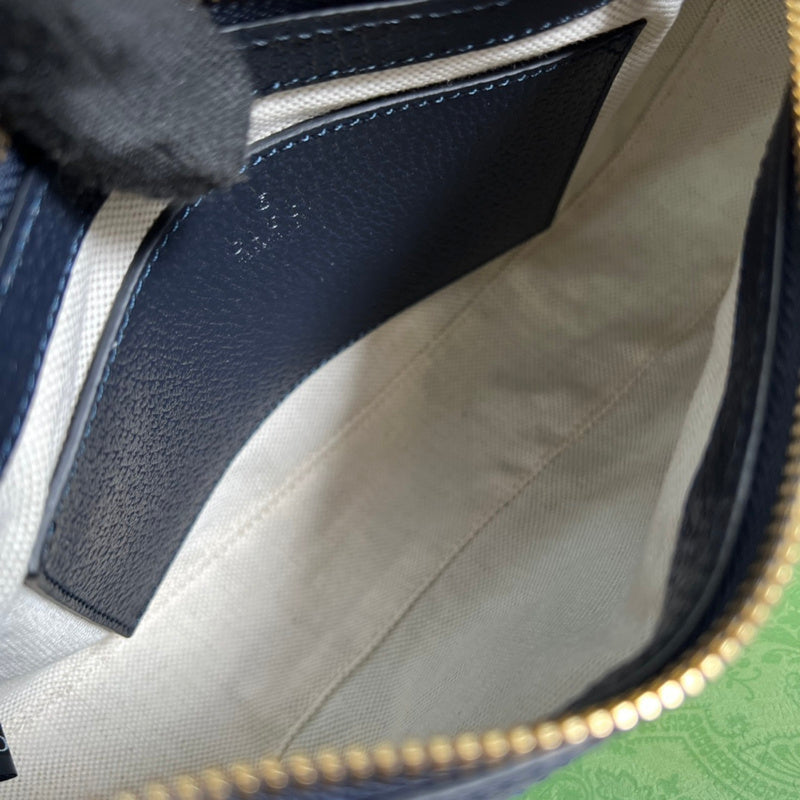 Side view of timeless structured handbag