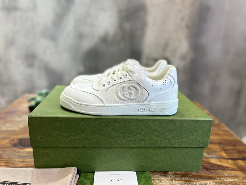 Gucci sneakers detailed view showing premium designer craftsmanship