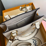 Front view of signature modern women's handbag – women's statement bag