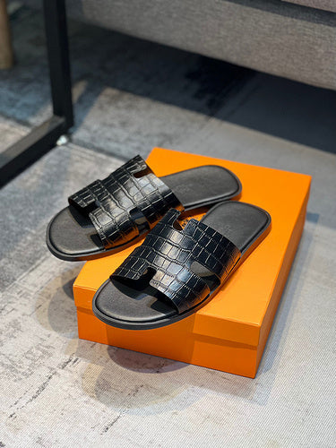 Hermes shoes Style 022 - texture and material detail