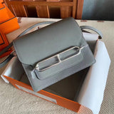 Close-up detail of polished bag design