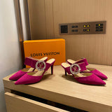 Louis Vuitton shoes Style 268 - close-up of bold signature style
