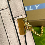Side profile of chic signature women's handbag – women's luxury handbag