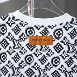 Back view of Louis Vuitton cotton t-shirt with monogram-inspired silhouette