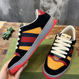 Gucci muted earth tones luxury sneakers view 6 retro runner design
