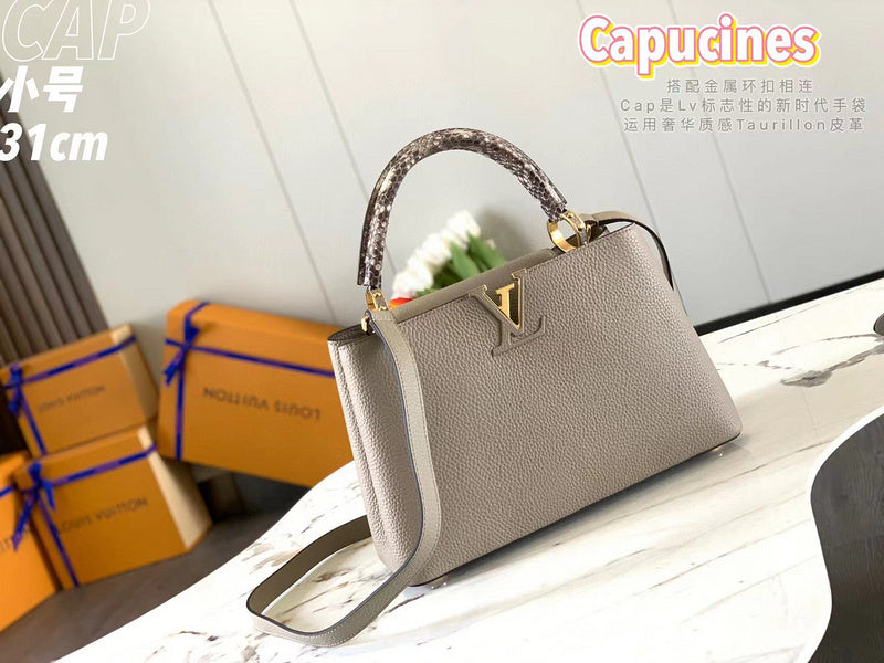 Side profile of sleek elevated women's handbag – women's luxury accessory
