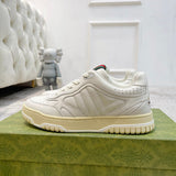 Gucci crisp white luxury sneakers view 6 heritage-inspired look