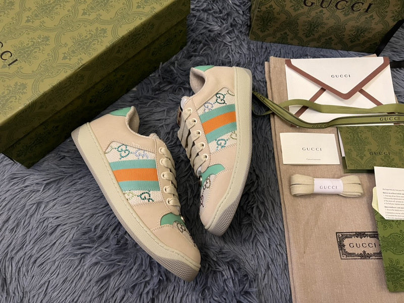 Gucci stone beige luxury sneakers view 8 chunky sole construction