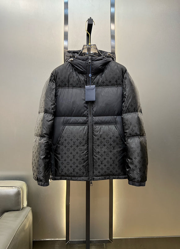 Front view of Louis Vuitton luxury clothing with contemporary cut