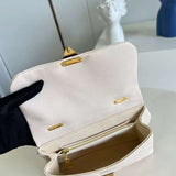 Front view of everyday-luxe sleek women's handbag – women's luxury handbag