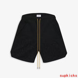 Front view of Rhude luxury clothing with everyday silhouette