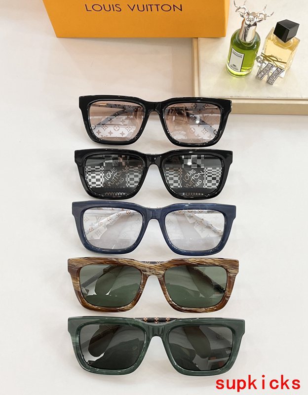 Lifestyle view of Louis Vuitton unisex sunglasses