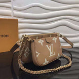 Close-up detail of modern signature women's handbag – women's premium purse