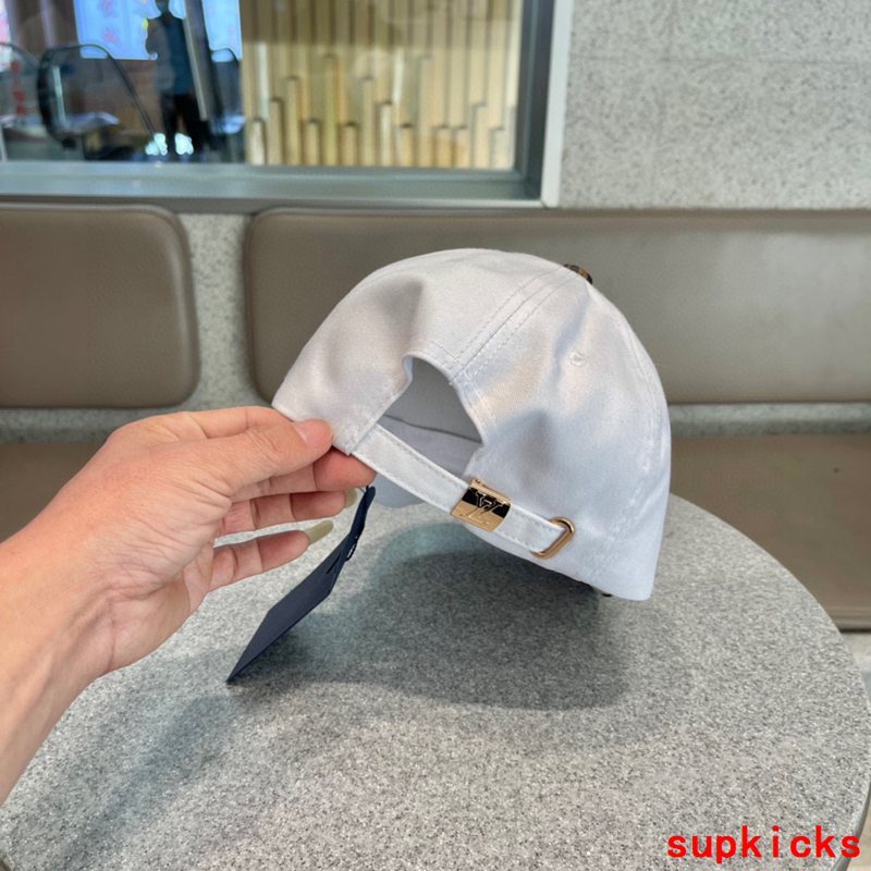 Close-up detail view of Louis Vuitton unisex cap