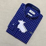 Full styled look of Lacoste luxury clothing with monogram-inspired silhouette