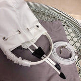 Top view of everyday-luxe sleek women's handbag – women's designer-style accessory