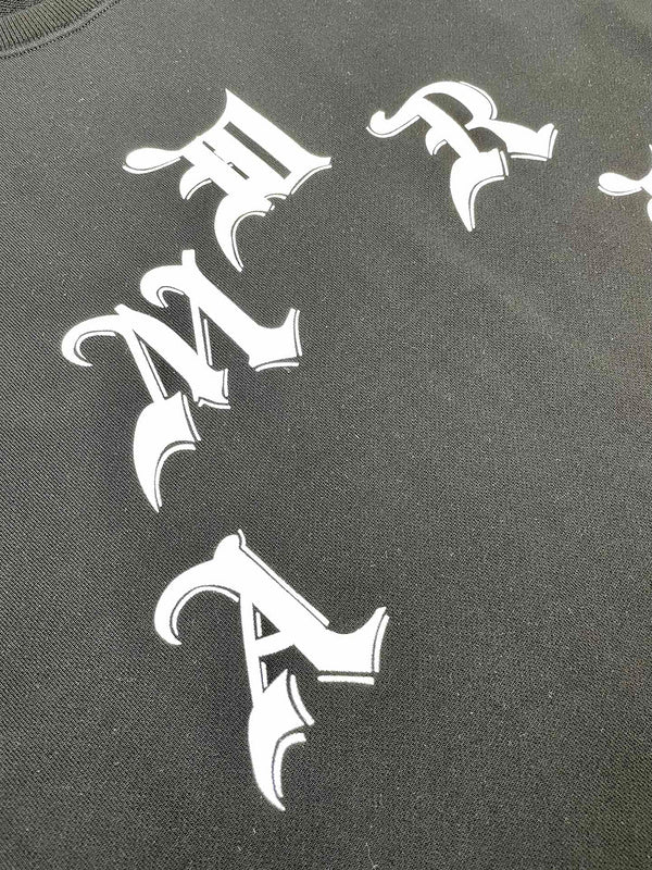 Close-up of Amiri hoodie craftsmanship