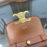 Handle and strap detail of sleek structured women's handbag – women's luxury handbag