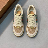 Gucci two-tone luxury sneakers view 6 minimalist modern build