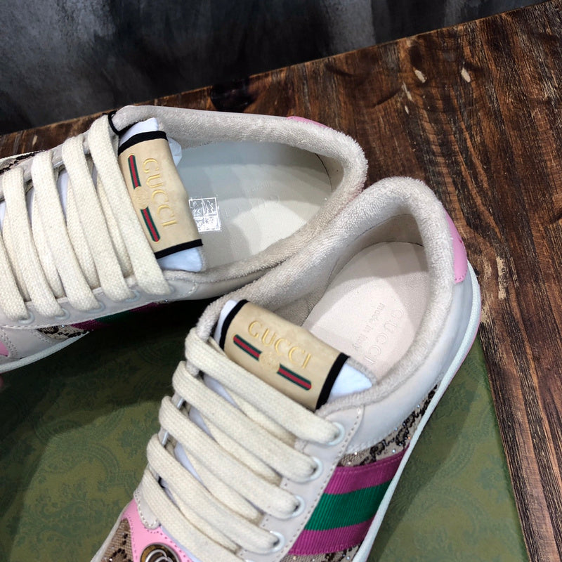 Gucci clean off-white luxury sneakers view 9 chunky sole construction