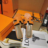 Hermes sandals Style 132 - styled lifestyle view