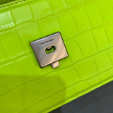 Sophisticated Premium PU Leather Handbag - Sleek Minimalist Lines | Women's Designer-Inspired Purse #396 - styled full view (image 7) of designer-inspired handbag