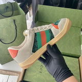 Gucci bold contrast luxury sneakers view 8 breathable knit upper