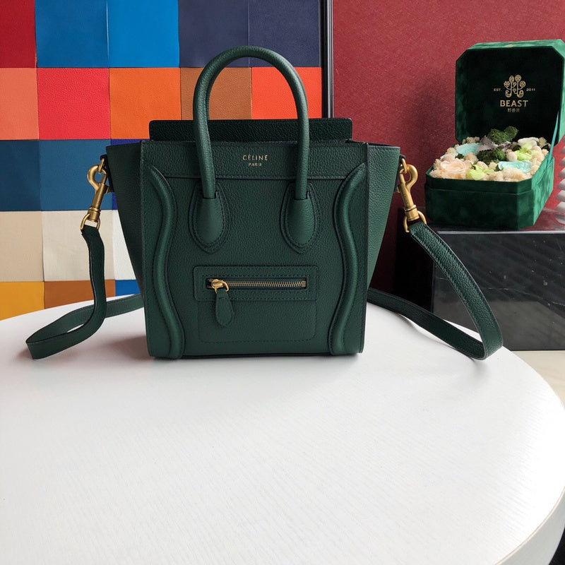 Side profile of signature statement women's handbag – women's premium purse
