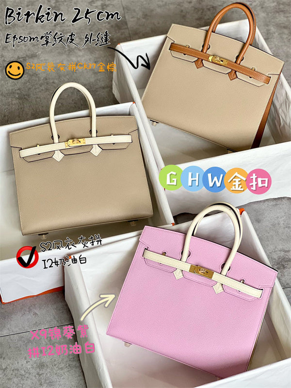 Side view of refined structured handbag
