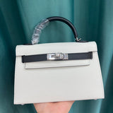Close-up detail of understated bag design
