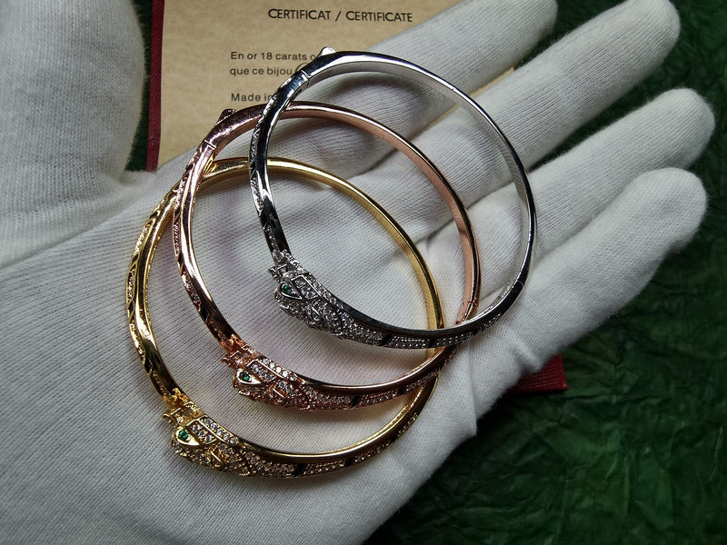 Close-up detail view of Cartier unisex jewelry piece