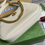 Interior view of sleek structured women's handbag – women's statement bag