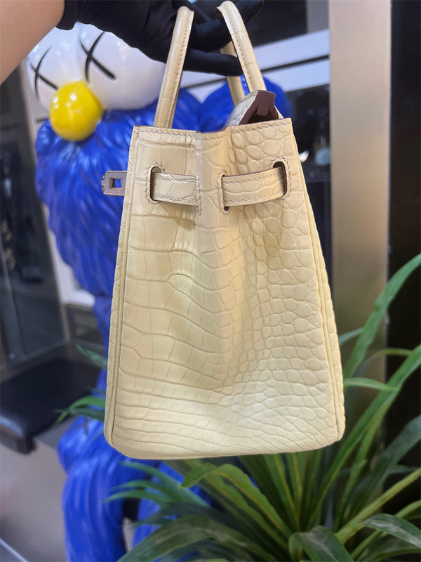 Close-up detail of structured bag design