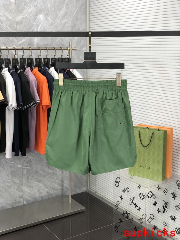 Side profile of Rhude luxury clothing with label-forward styling