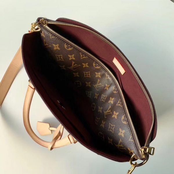 Back view of refined signature women's handbag – women's luxury handbag